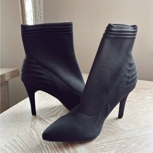 MIA Black Heeled Boots Sleek Ankle-Length